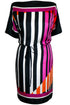 Amanda "CH Logo III/Parallel Lines III" Silk Scarf Tunic